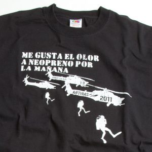 Camiseta para buceadores Kilgore Diver. Negra