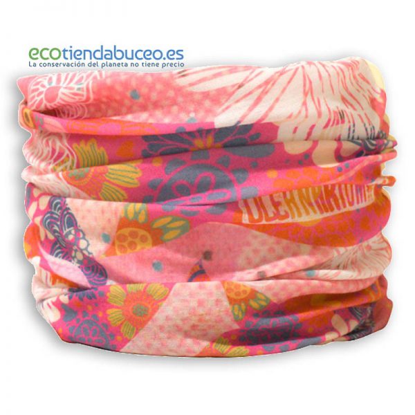 Bandana Ballena Rosa Flower - ecotiendabuceo Oceanarium