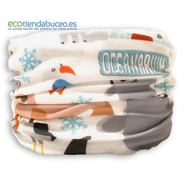 Bandana Artic Pingüino y Orca - ecotiendabuceo Oceanarium