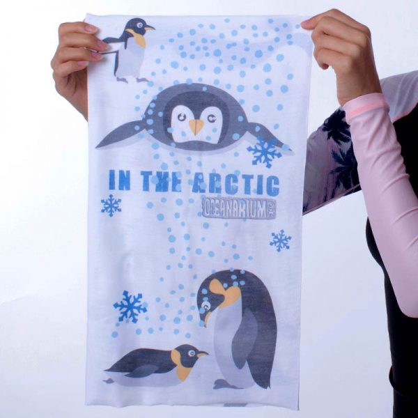 Bandana Artic Pingüino y Orca - ecotiendabuceo Oceanarium