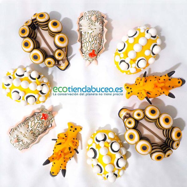 Imán Nudibranquio Psychedelic batwing - ecotiendabuceo Oceanarium